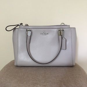 COACH grey birch satchel style bag